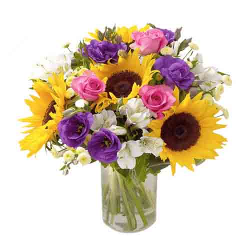 Mixed Bouquet With Sunflowers