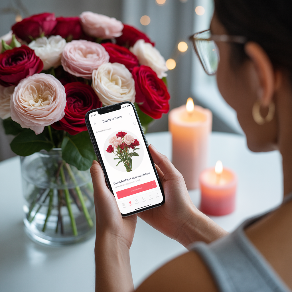 Romantic flower delivery in Belgium