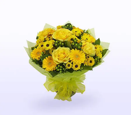 The Gerbera Yellow bouquet