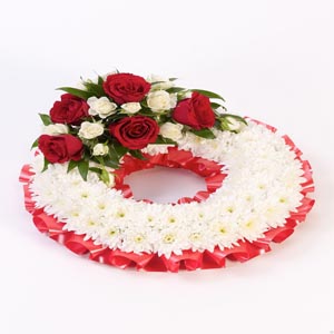 Red And White Wreath