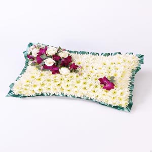 White And Purple Pillow