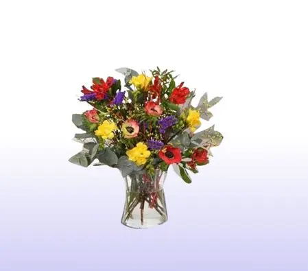 Bouquet Of Vibrant Flowers